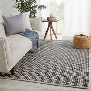 Finlay Fnl01 Houndz Dark Blue/Cream Rug