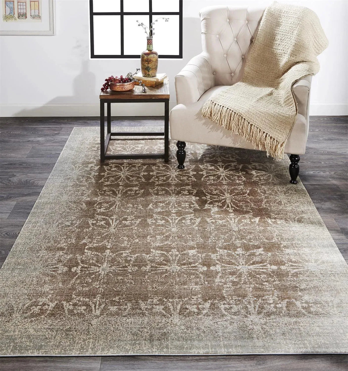 Fiona 3267F Gray/Cream Rug