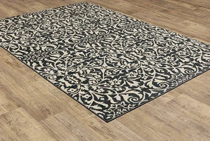 Fiona 5501B Blue/Ivory Rug
