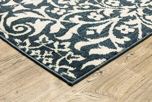 Fiona 5501B Blue/Ivory Rug