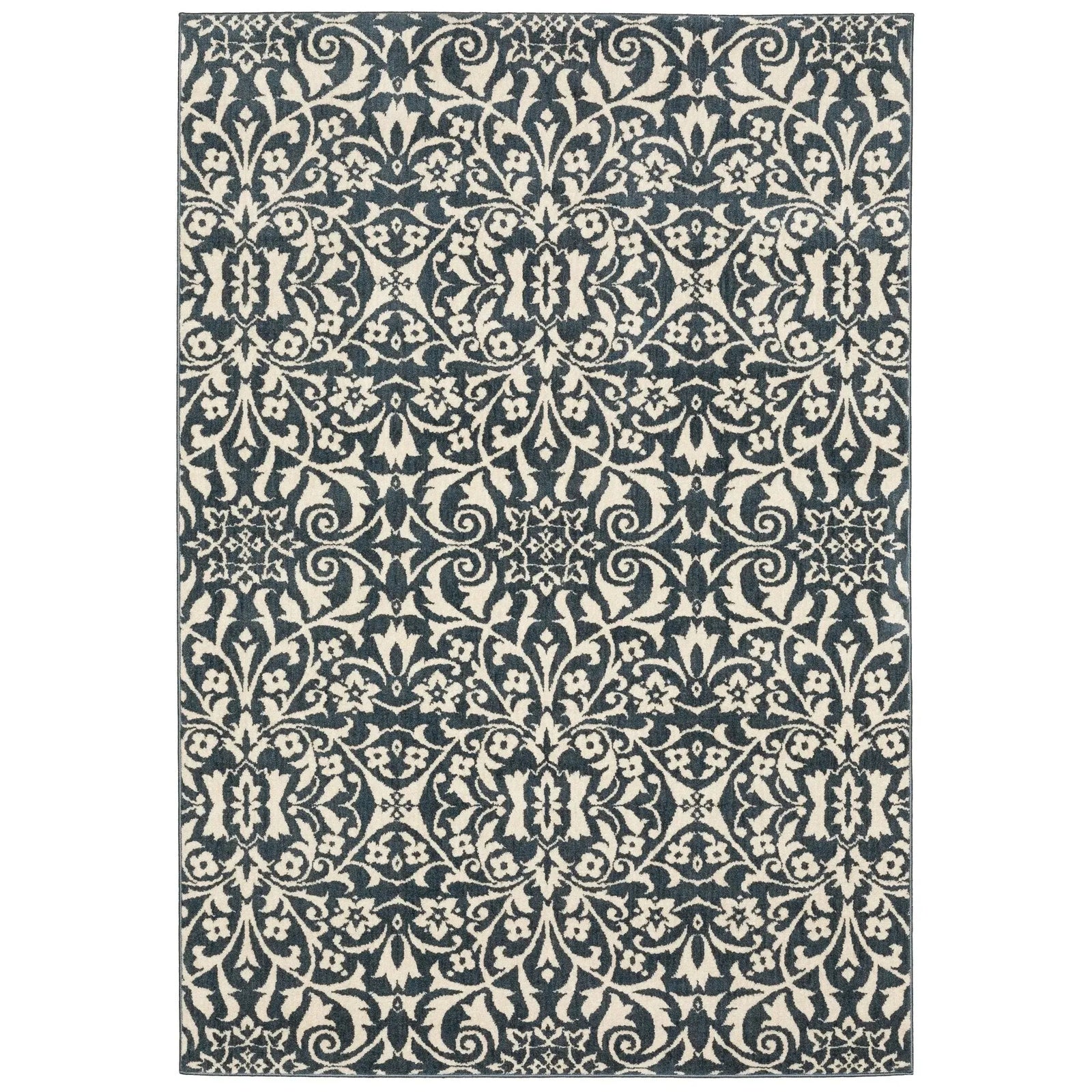 Fiona 5501B Blue/Ivory Rug