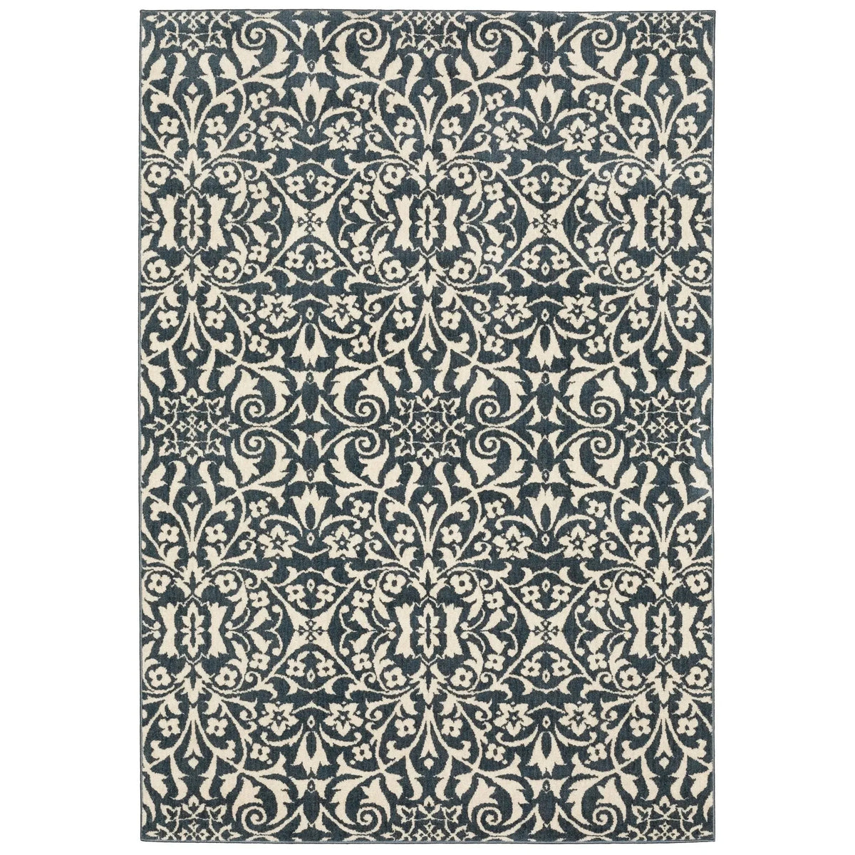 Fiona 5501B Blue/Ivory Rug