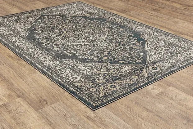 Fiona 5560A Blue/Beige Rug