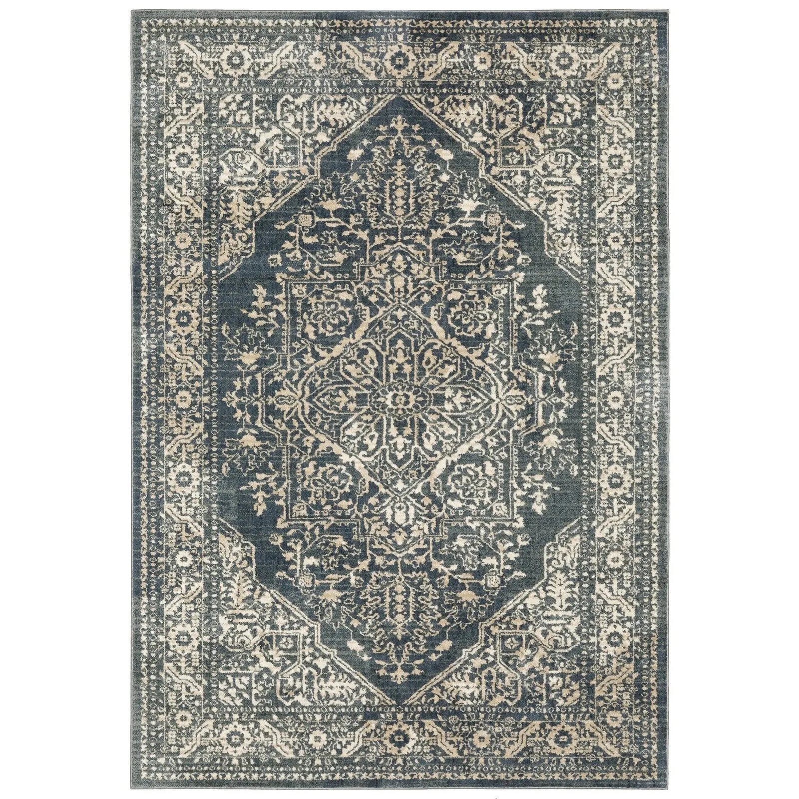 Fiona 5560A Blue/Beige Rug