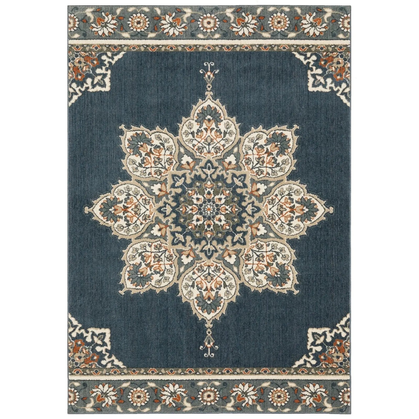 Fiona 5570X Blue/Beige Rug