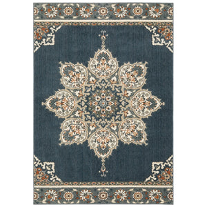 Fiona 5570X Blue/Beige Rug
