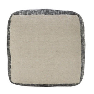 Flat Weave Lr34020 Blue/Navy Pouf