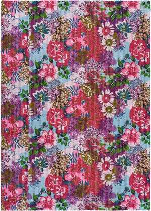 Floral Garden Kantha LR80151 Throw Blanket