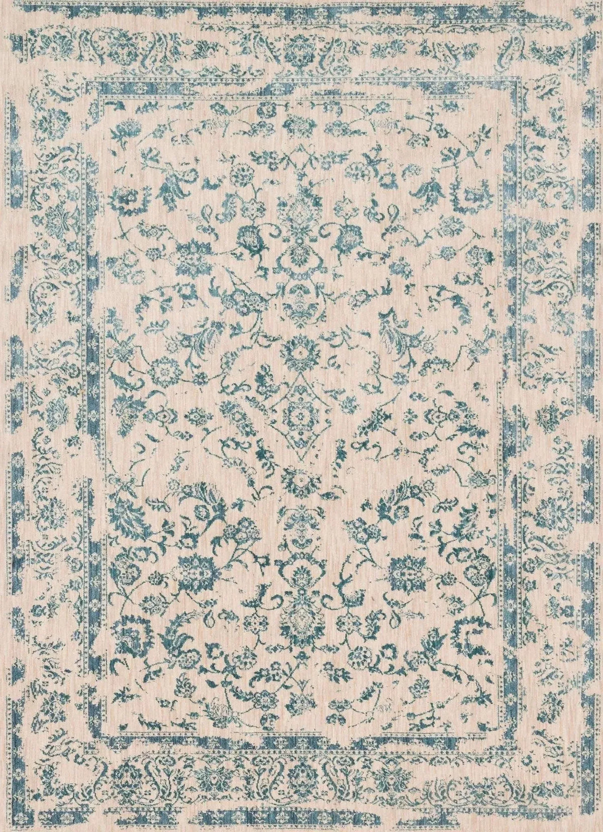 Florence FO 01 Ivory / Aqua Rug