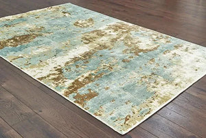 Formations 70001 Blue Brown Rug