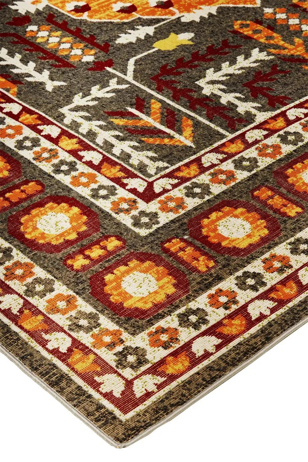 Foster 3754F Orange/Gray Rug