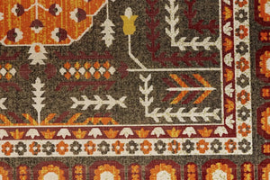 Foster 3754F Orange/Gray Rug