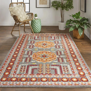 Foster 3754F Orange/Gray Rug
