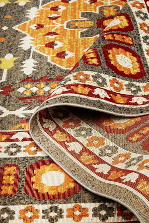 Foster 3754F Orange/Gray Rug