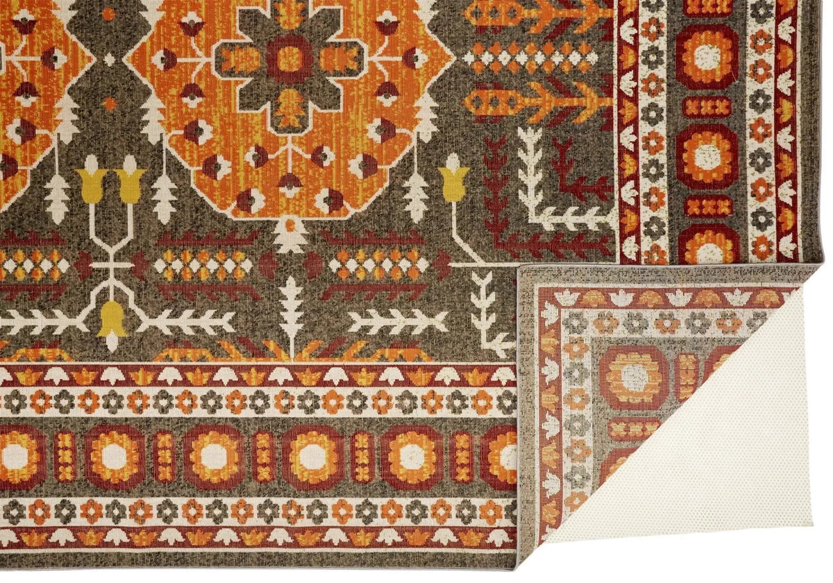 Foster 3754F Orange/Gray Rug