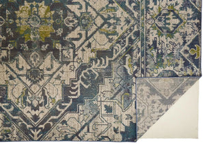 Foster 3760F Teal/Teal Rug