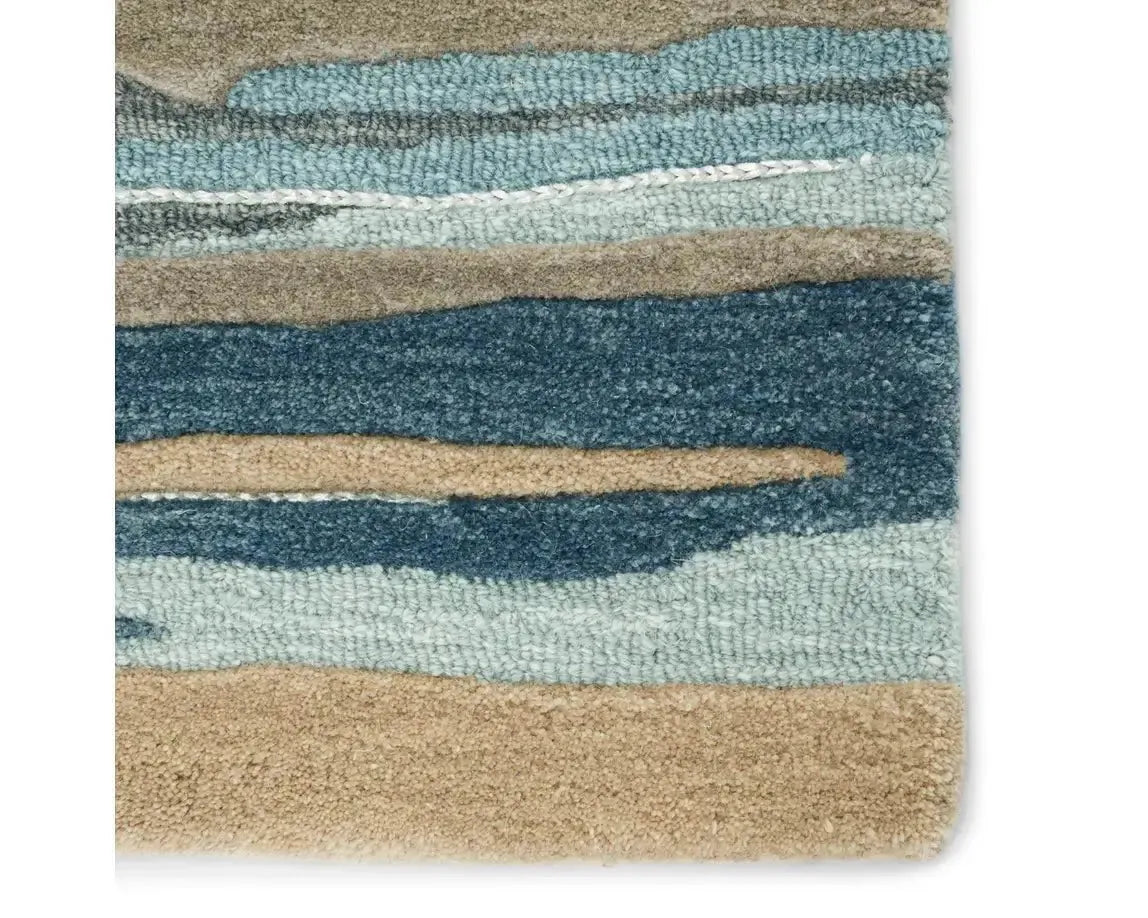 Fragment FRG05 Slate Blue/Beige Rug