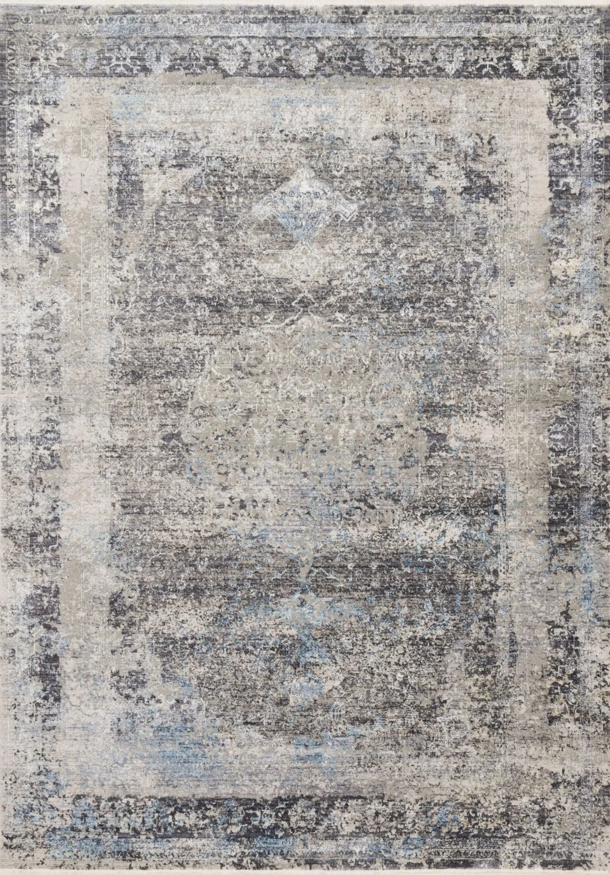 Franca FRN-03 Charcoal / Sky Rug
