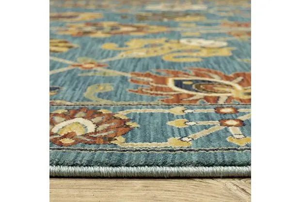 Francesca FR01E Blue/Multi Rug