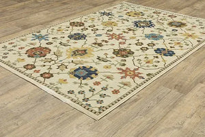 Francesca FR02M Ivory/Multi Rug