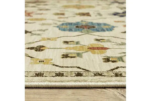 Francesca FR02M Ivory/Multi Rug
