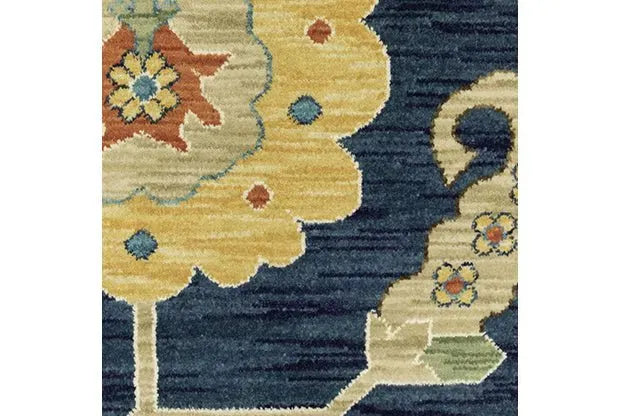 Francesca FR03F Blue/Multi Rug