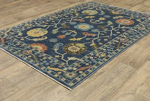 Francesca FR03F Blue/Multi Rug