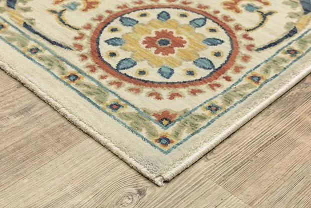 Francesca FR07A Ivory/Multi Rug