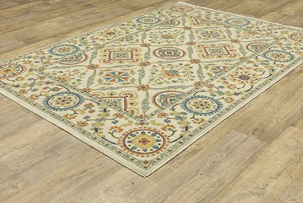 Francesca FR07A Ivory/Multi Rug
