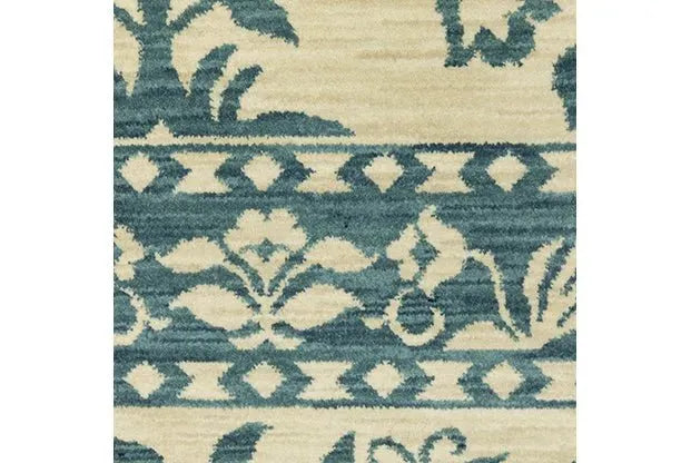 Francesca FR08H Blue/Ivory Rug