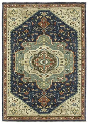 Francesca FR09F Blue/Beige Rug