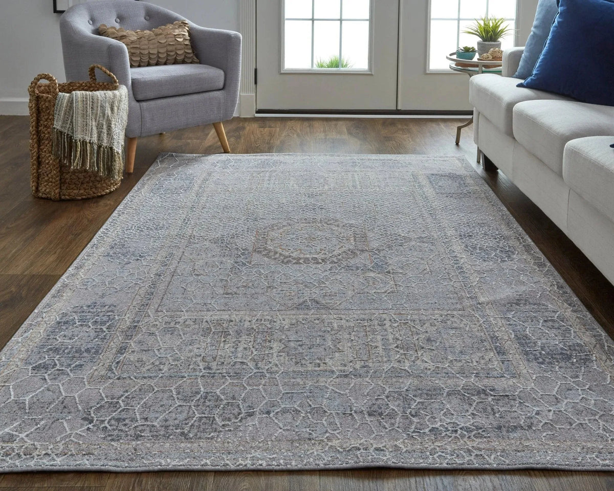 Francisco FRA39FDF Grey/Ivory Rug