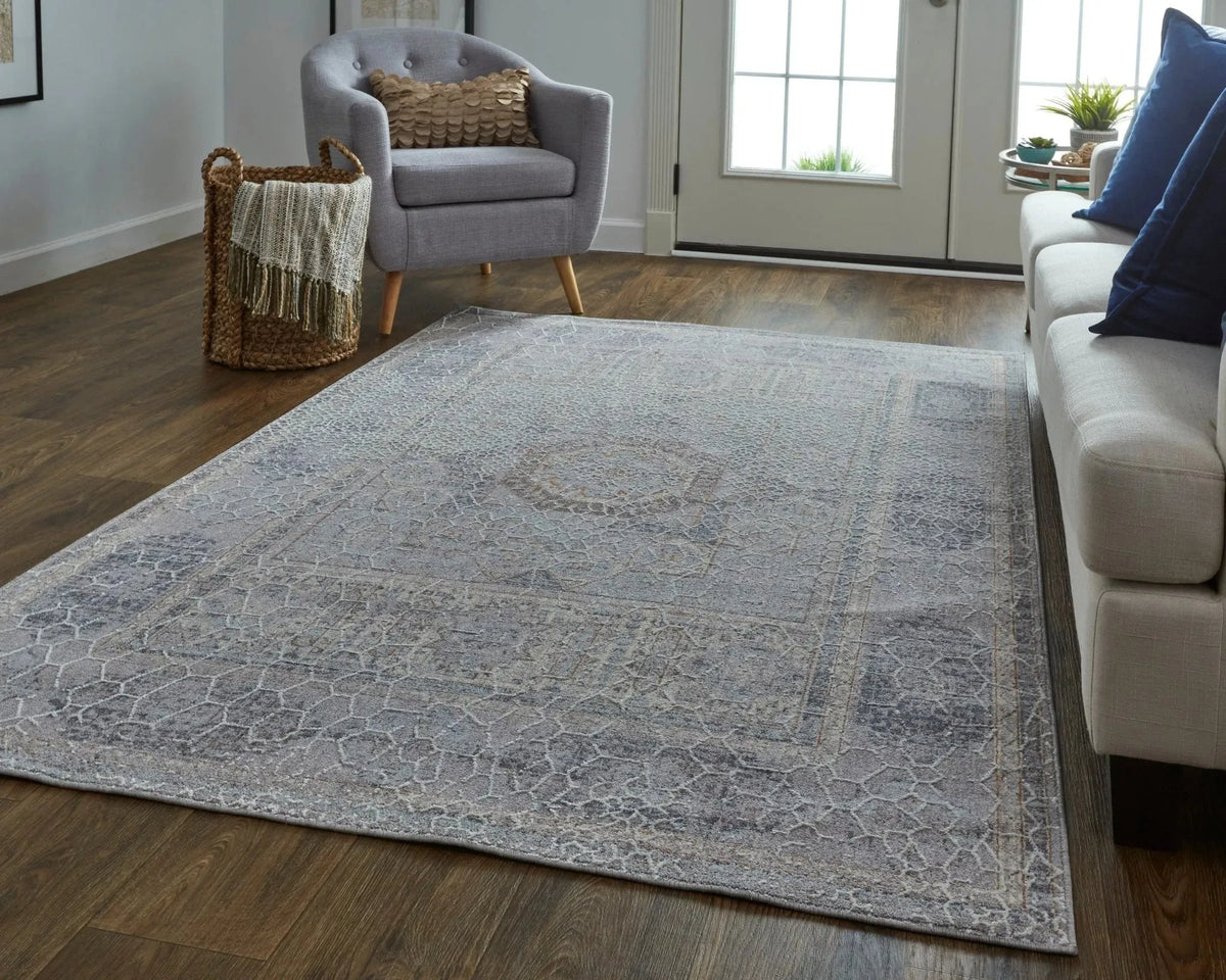 Francisco FRA39FDF Grey/Ivory Rug