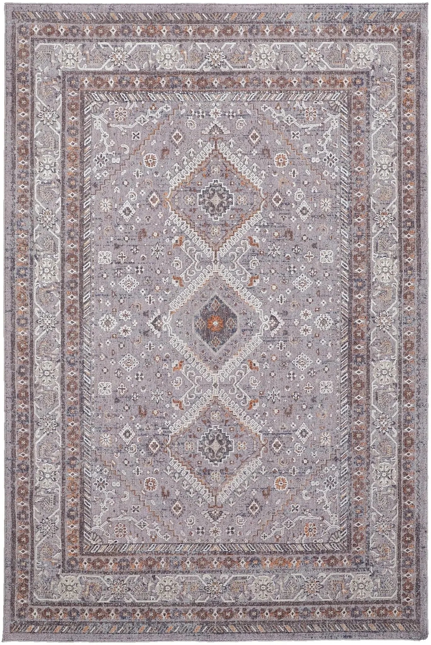 Francisco FRA39GBF Grey/Orange Rug