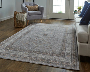 Francisco FRA39GBF Grey/Orange Rug