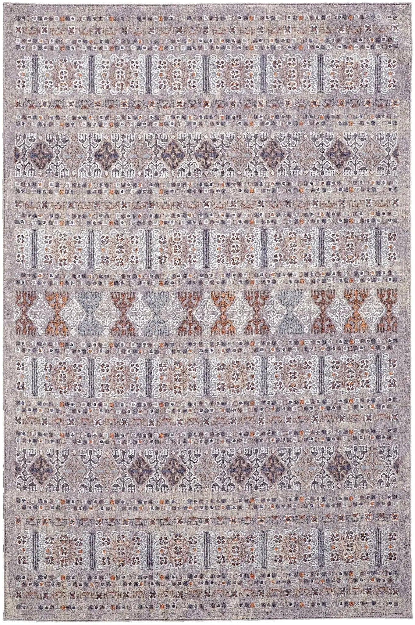 Francisco FRA39GCF Orange/Grey Rug