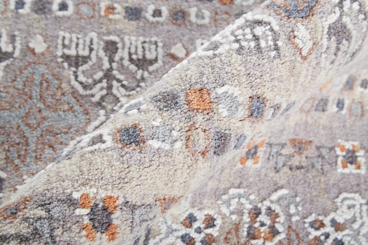 Francisco FRA39GCF Orange/Grey Rug