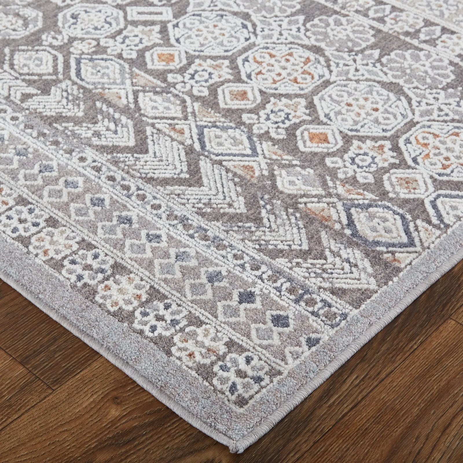 Francisco FRA39GDF Ivory/Grey Rug