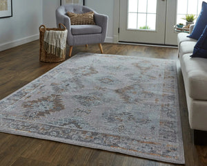 Francisco FRA39GEF Grey/Orange Rug