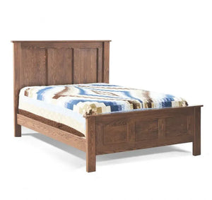 Franklin Oak Panel Bed