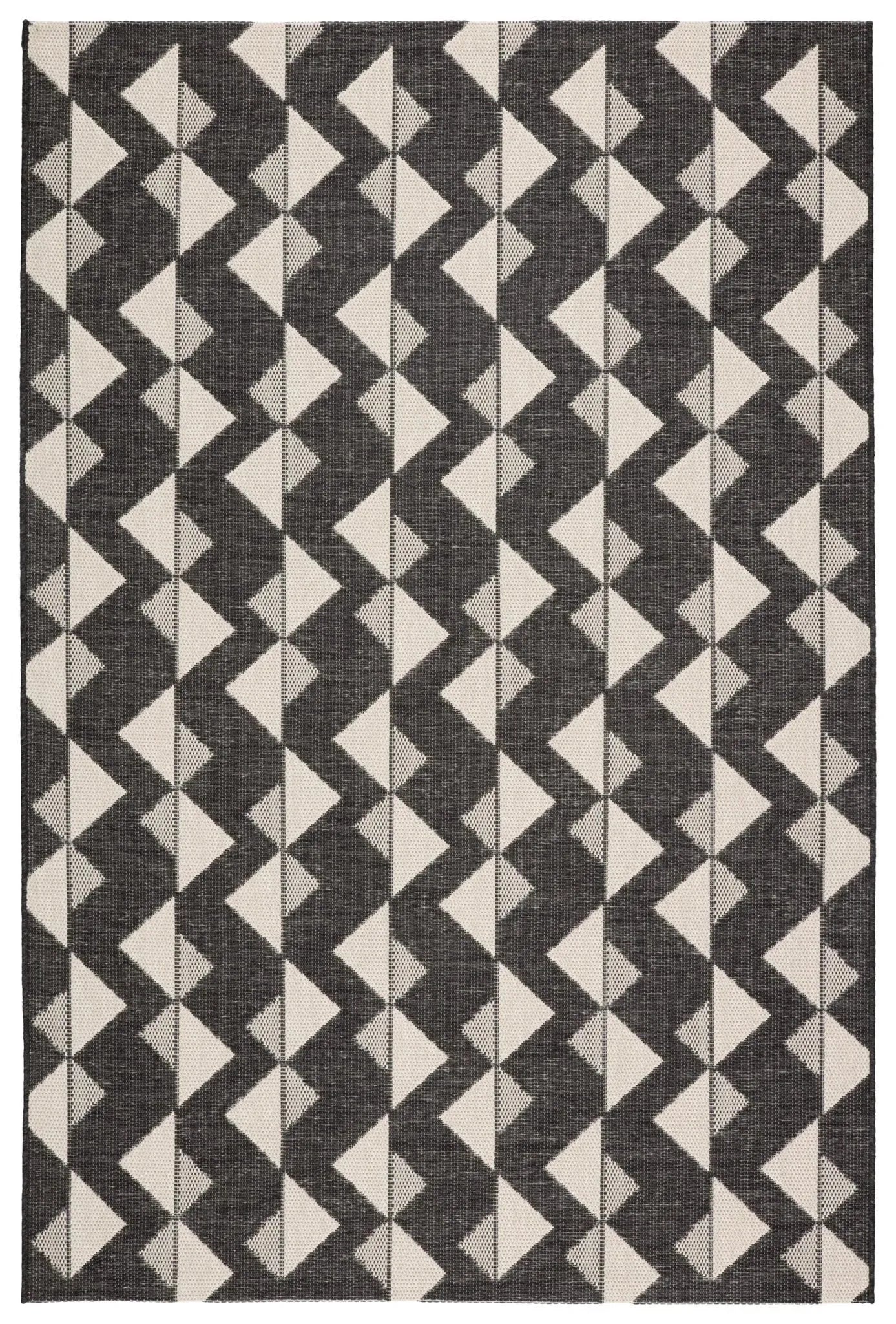 Fresno Fsn01 Zemira Black/Cream Rug