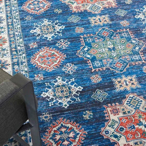 Fulton FUL02 Blue Area Rug