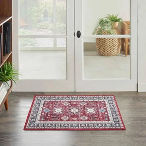 Fulton FUL03 Red Area Rug