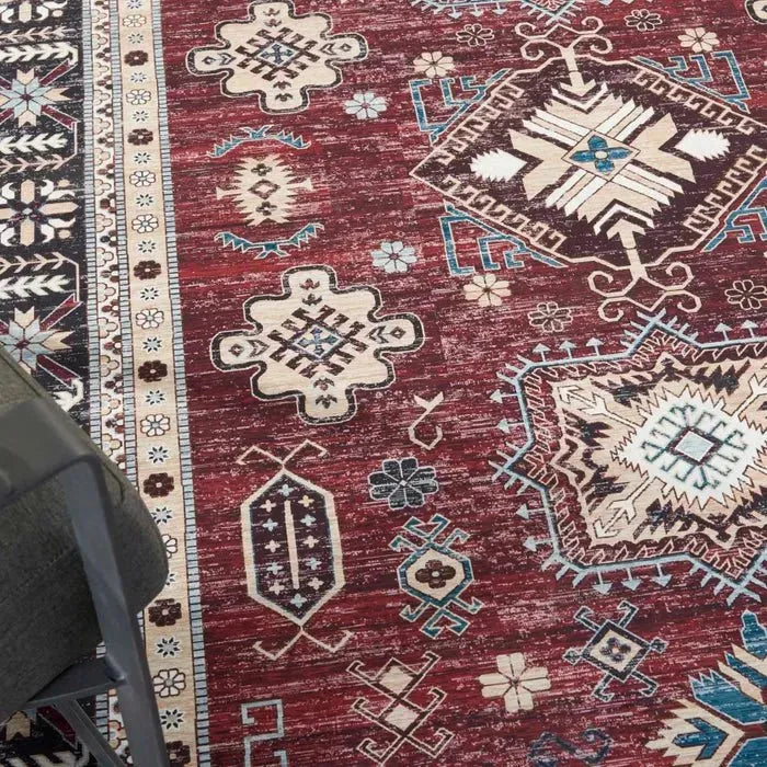 Fulton FUL03 Red Area Rug