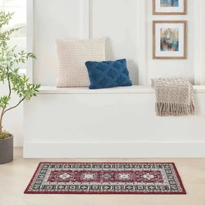 Fulton FUL03 Red Area Rug