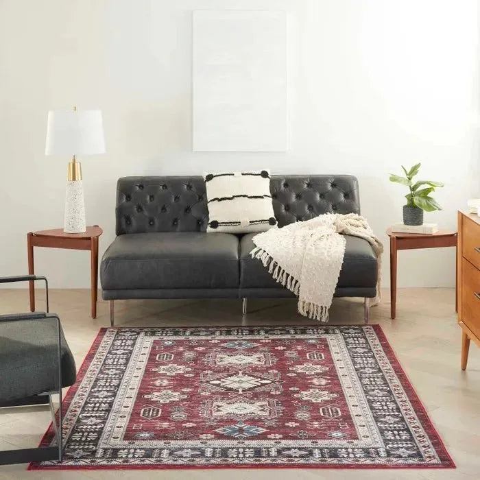 Fulton FUL03 Red Area Rug