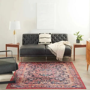 Fulton FUL04 Red Area Rug