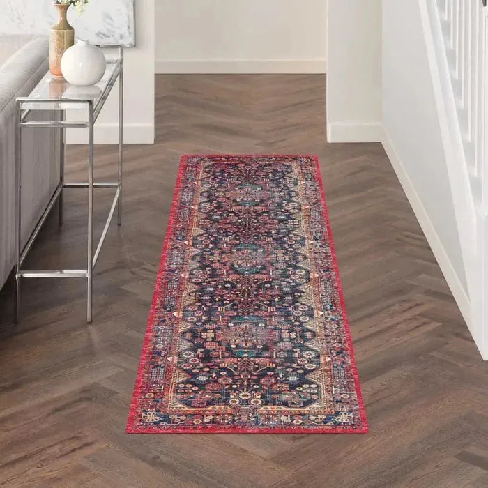 Fulton FUL04 Red Area Rug