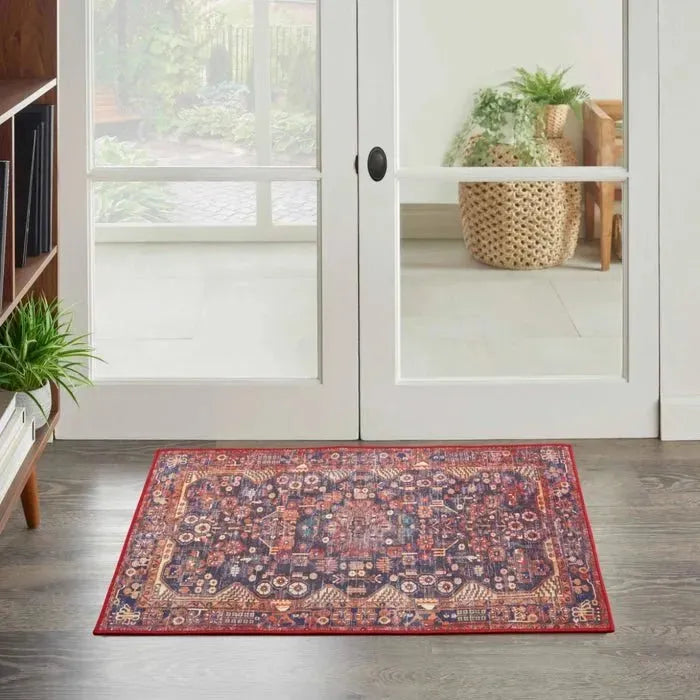 Fulton FUL04 Red Area Rug