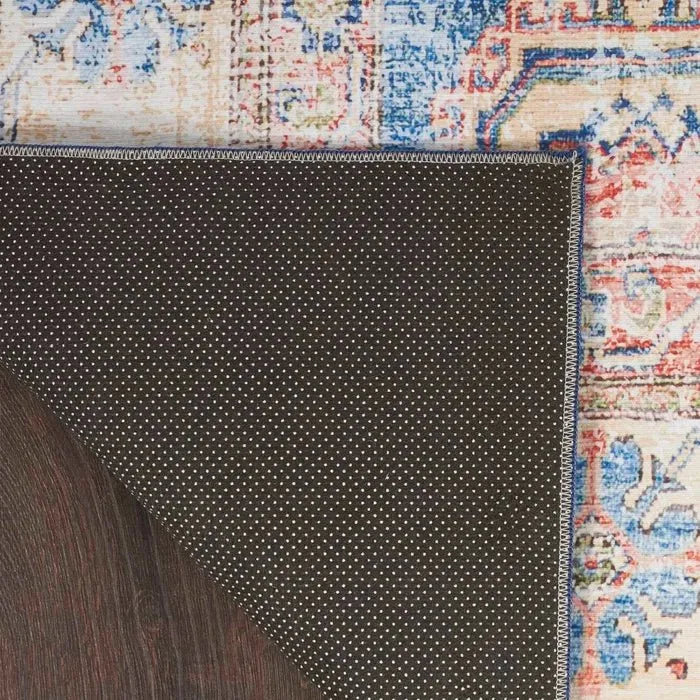 Fulton FUL08 Blue/Ivory Area Rug